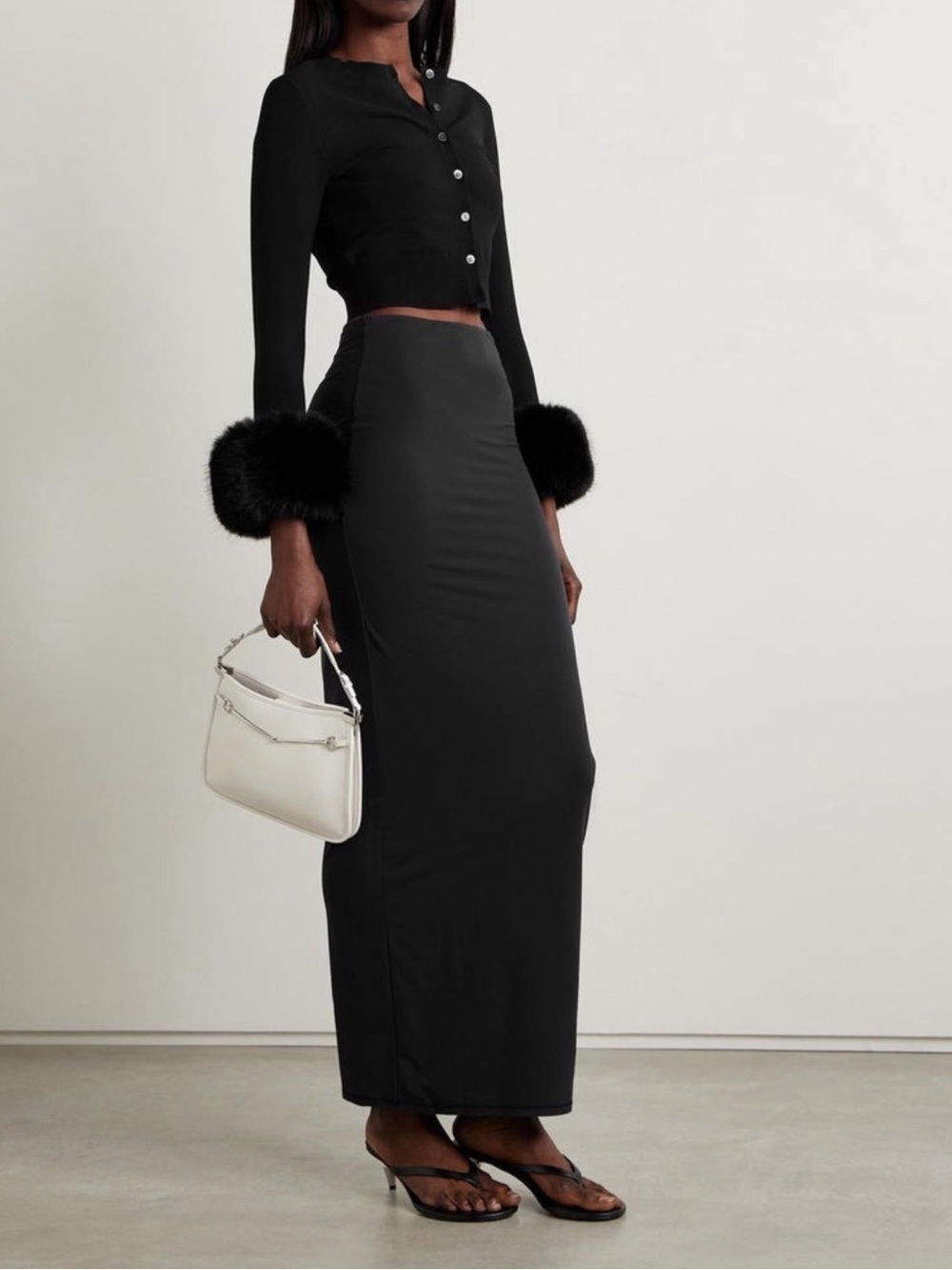 SKIMS fits everybody Maxi Skirt / ONYX